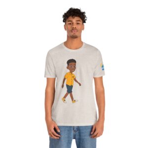 Cartoon Walking Boy T-Shirt | Kids Graphic Tee, Shirt Design