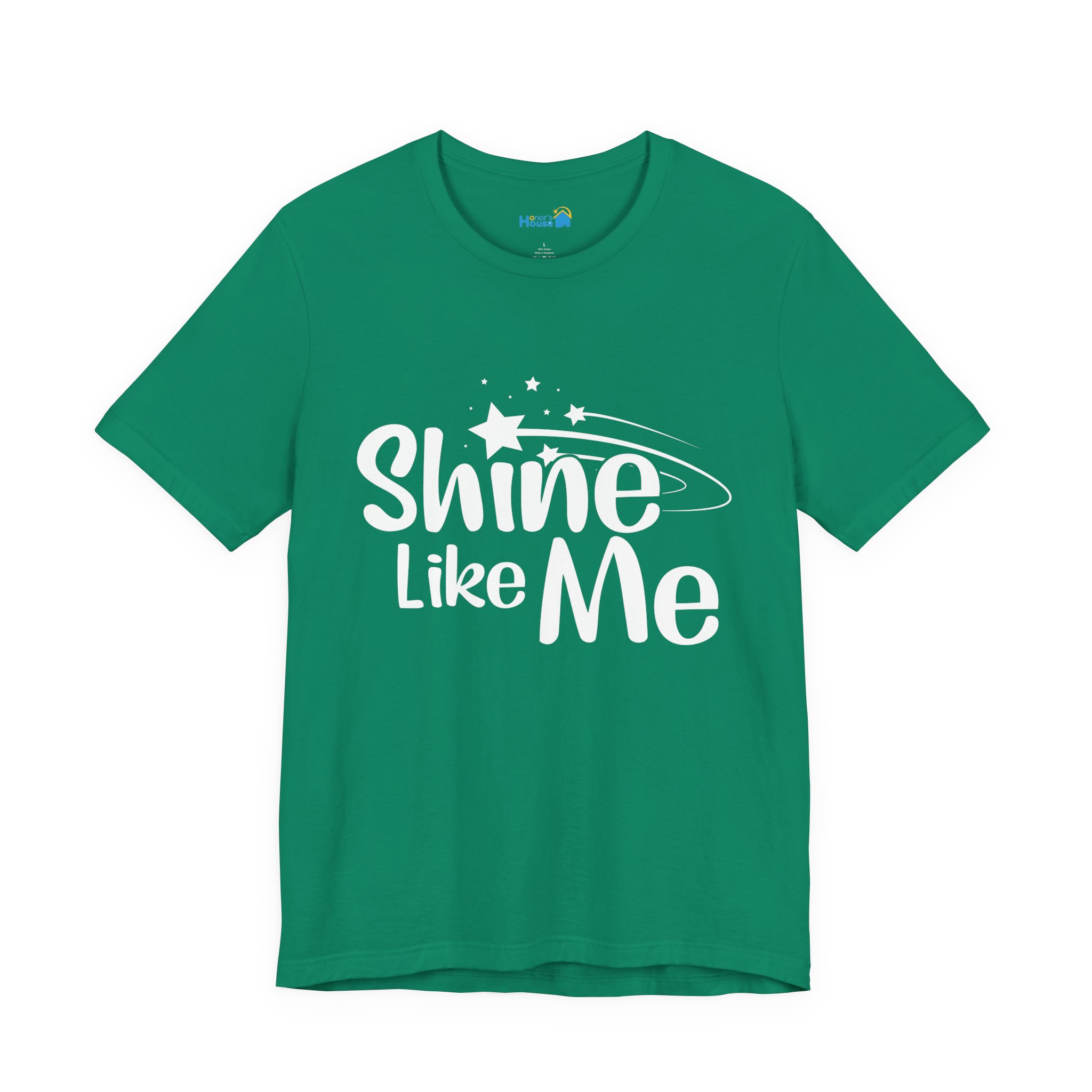 White Font Shine Like Me T-Shirt | Inspirational Star Graphic Tee - Image 24