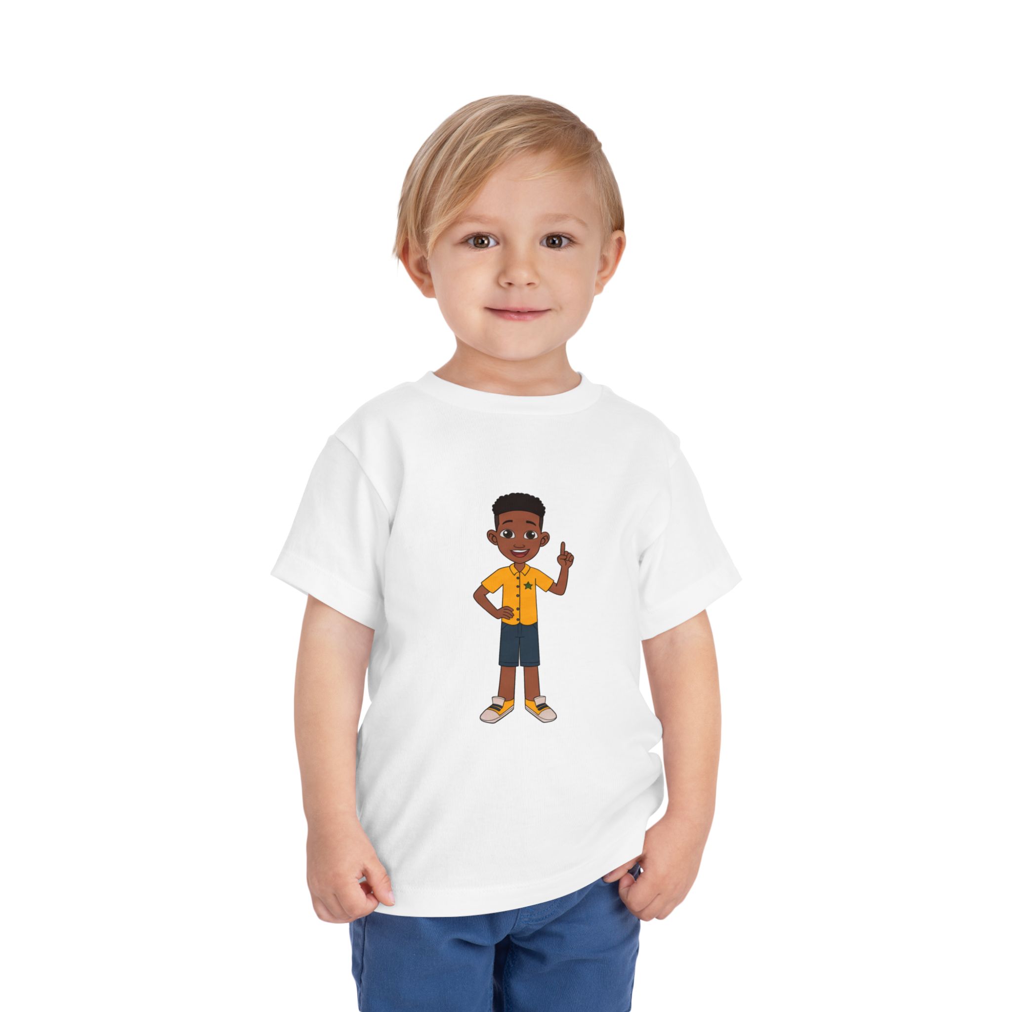 Confident Pointing Character Toddler Tee | Cute Kid Character, Shirt