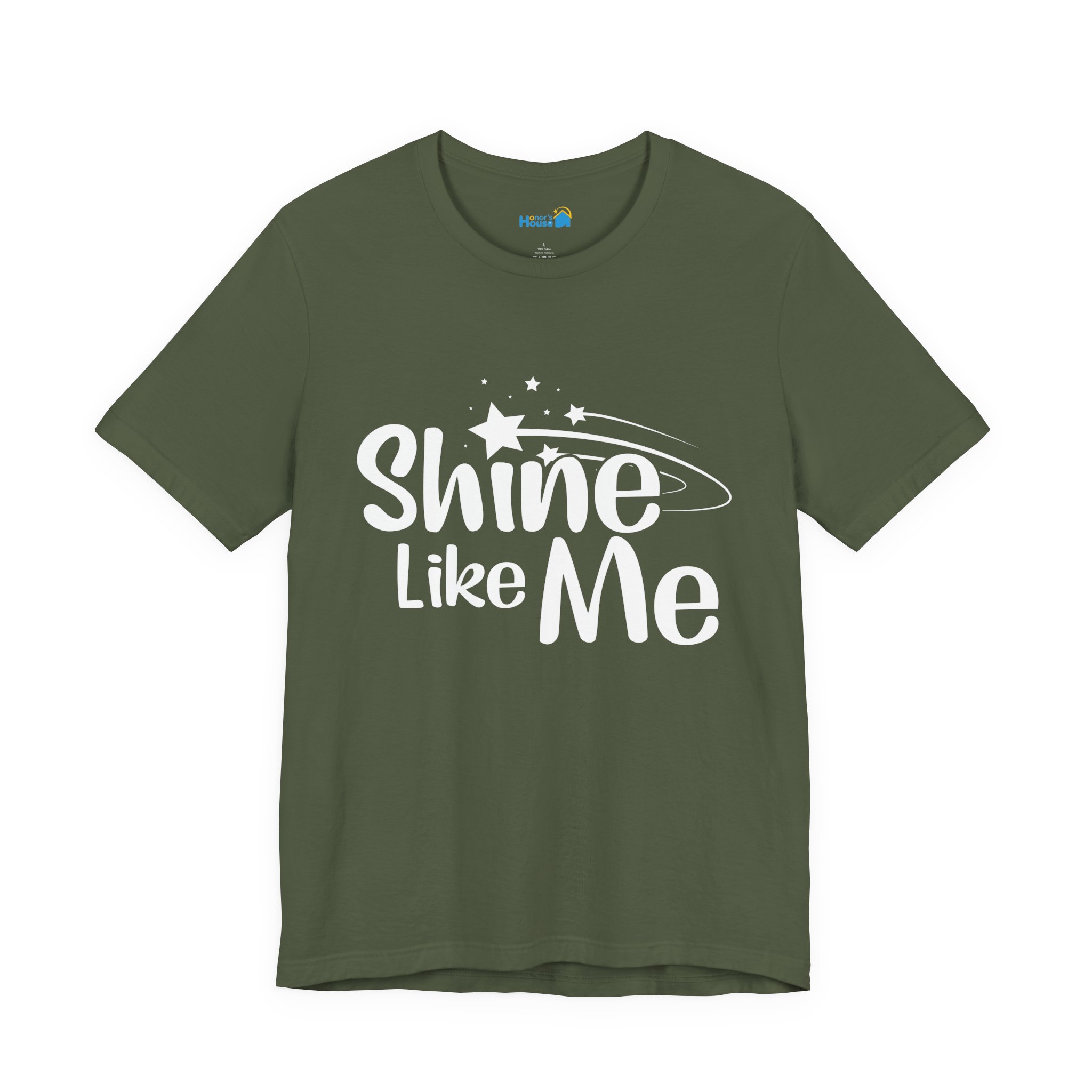 White Font Shine Like Me T-Shirt | Inspirational Star Graphic Tee - Image 28