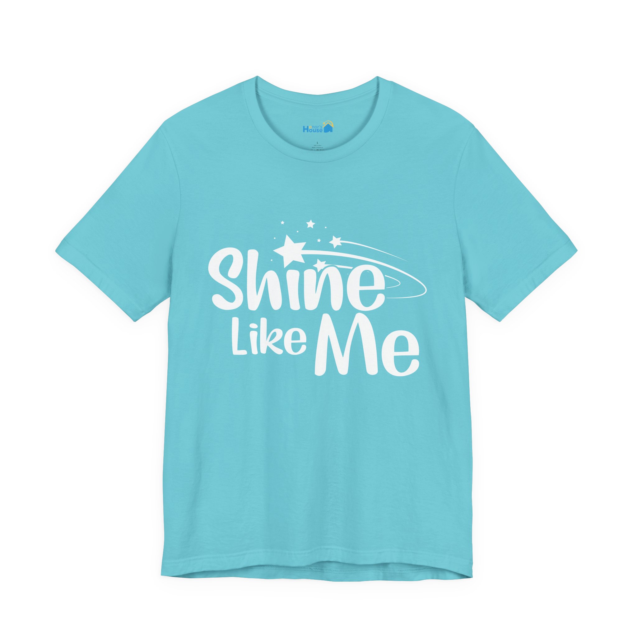 White Font Shine Like Me T-Shirt | Inspirational Star Graphic Tee - Image 33