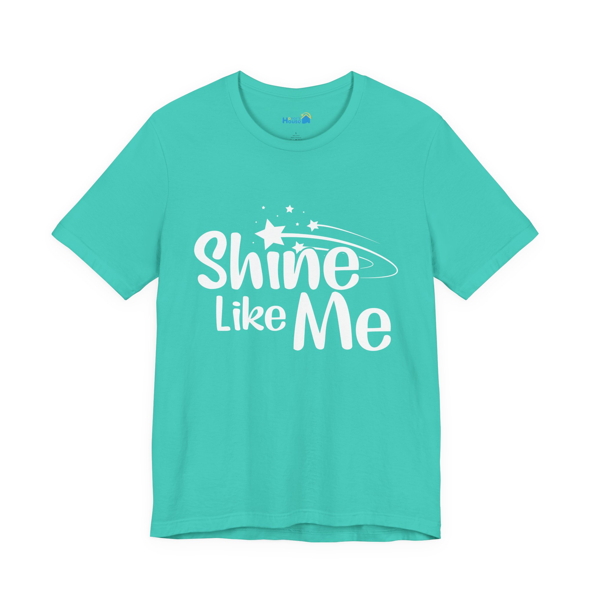 White Font Shine Like Me T-Shirt | Inspirational Star Graphic Tee - Image 32