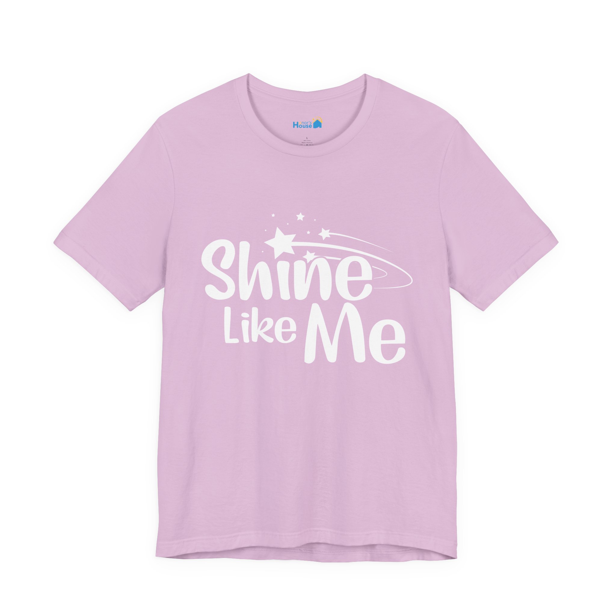 White Font Shine Like Me T-Shirt | Inspirational Star Graphic Tee - Image 22