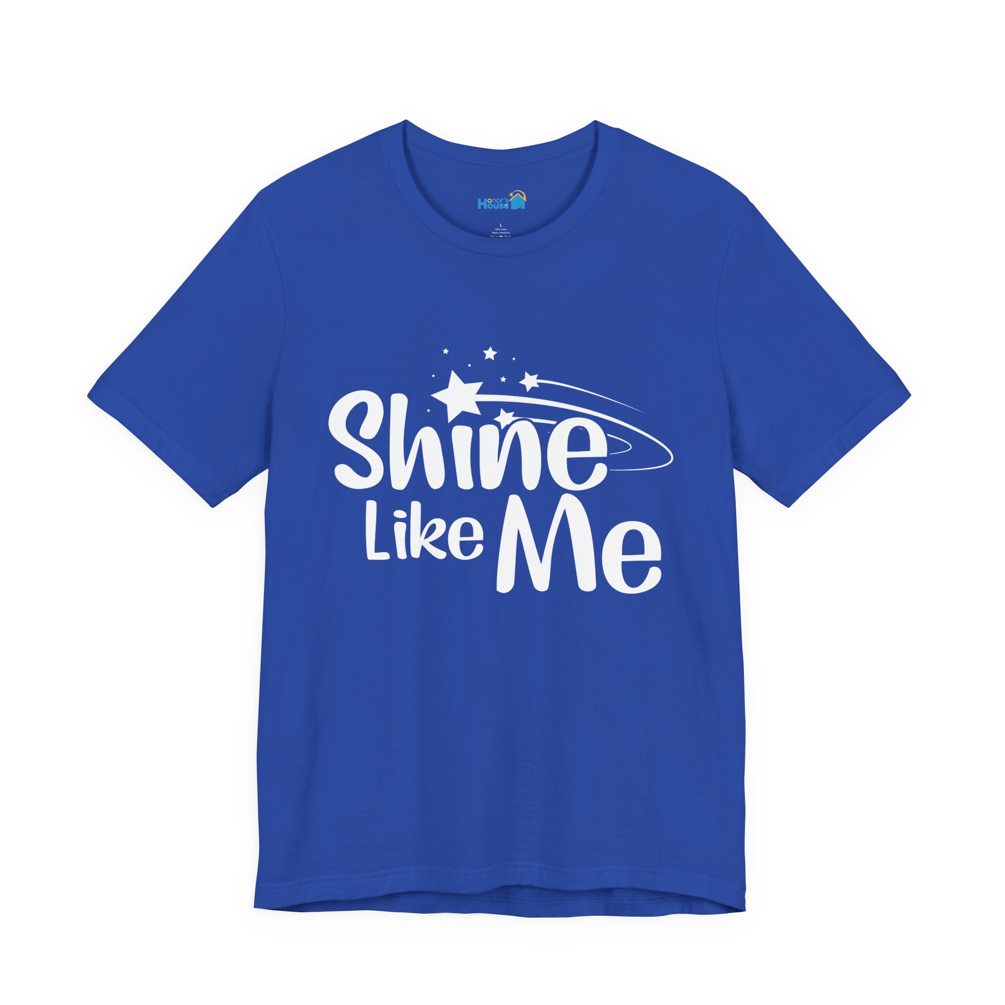 White Font Shine Like Me T-Shirt | Inspirational Star Graphic Tee - Image 30