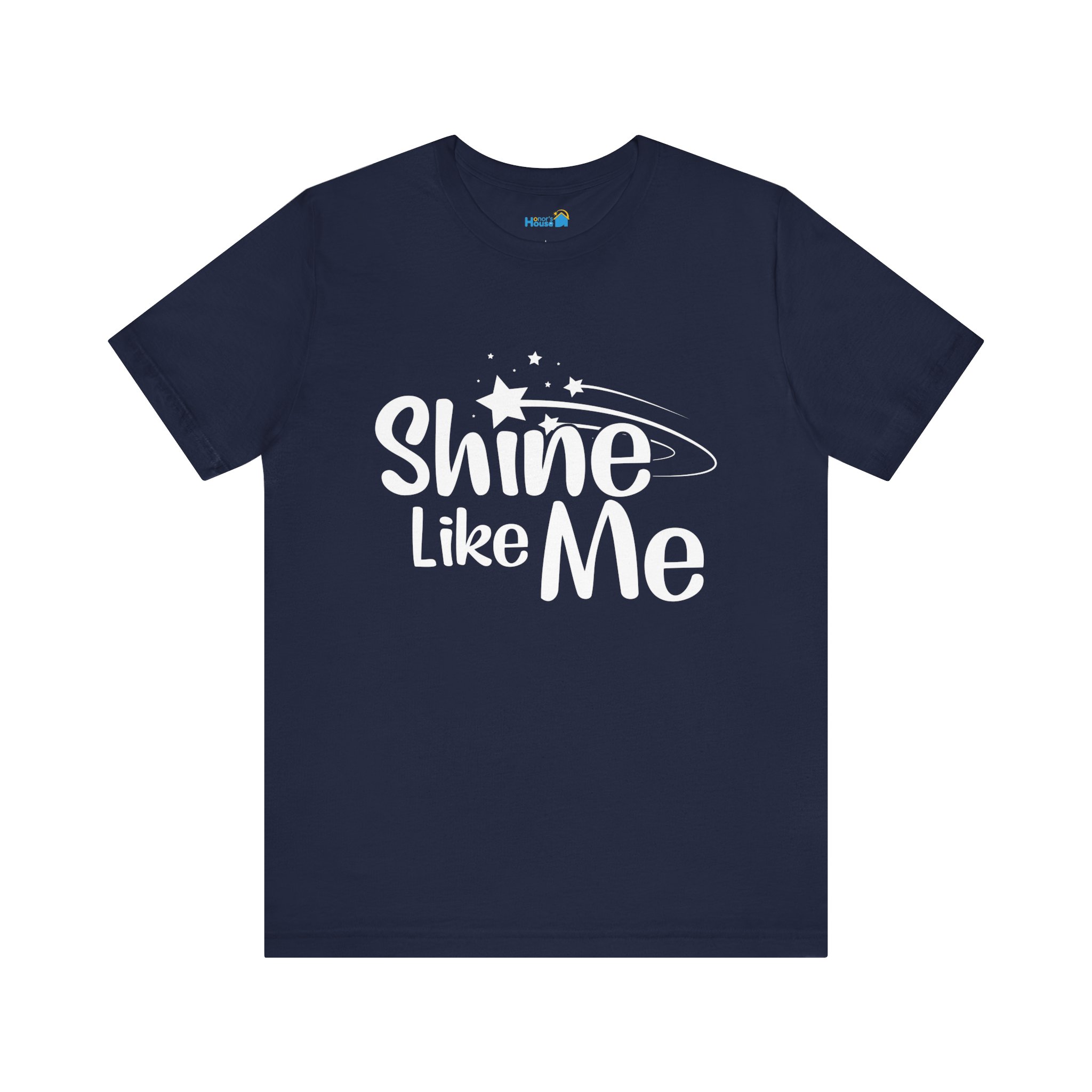 White Font Shine Like Me T-Shirt | Inspirational Star Graphic Tee - Image 9