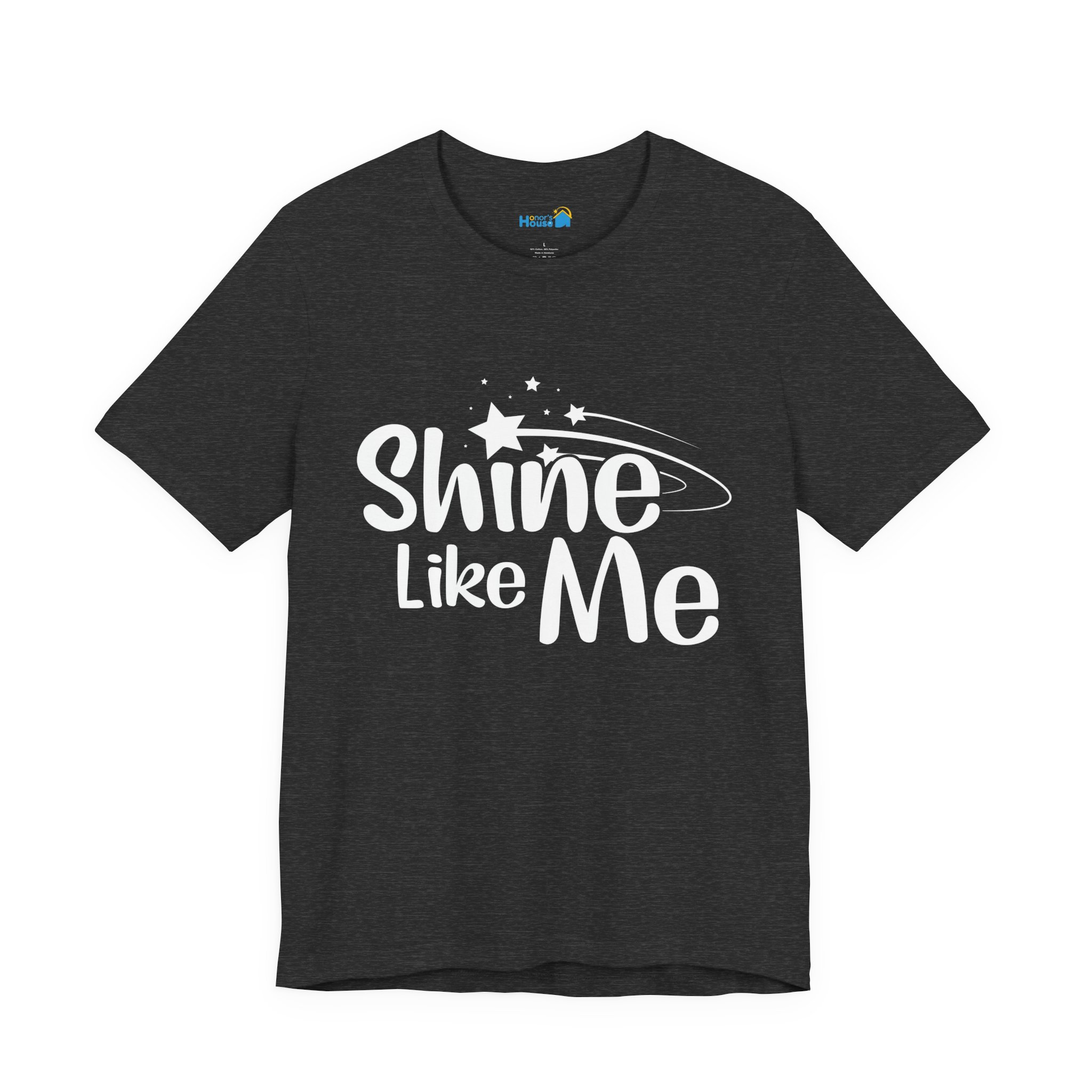White Font Shine Like Me T-Shirt | Inspirational Star Graphic Tee - Image 23
