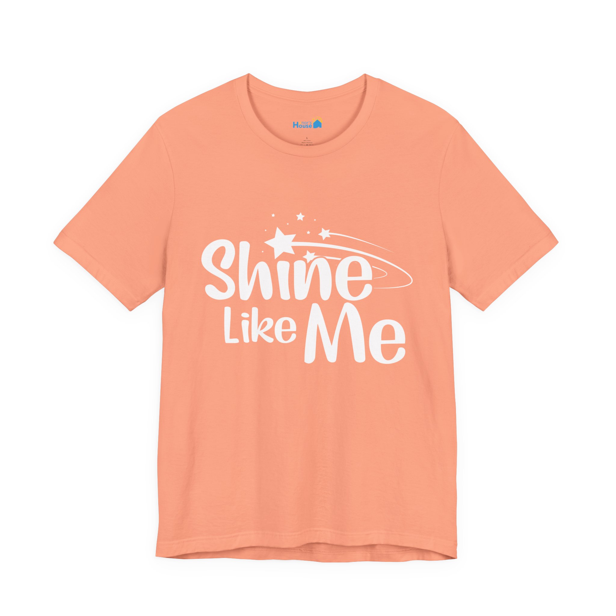 White Font Shine Like Me T-Shirt | Inspirational Star Graphic Tee - Image 13